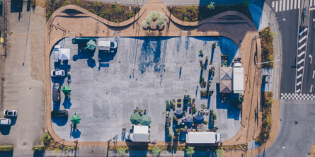 Markedspladsen (2021). Dronefoto: Astrid Maria Rasmussen