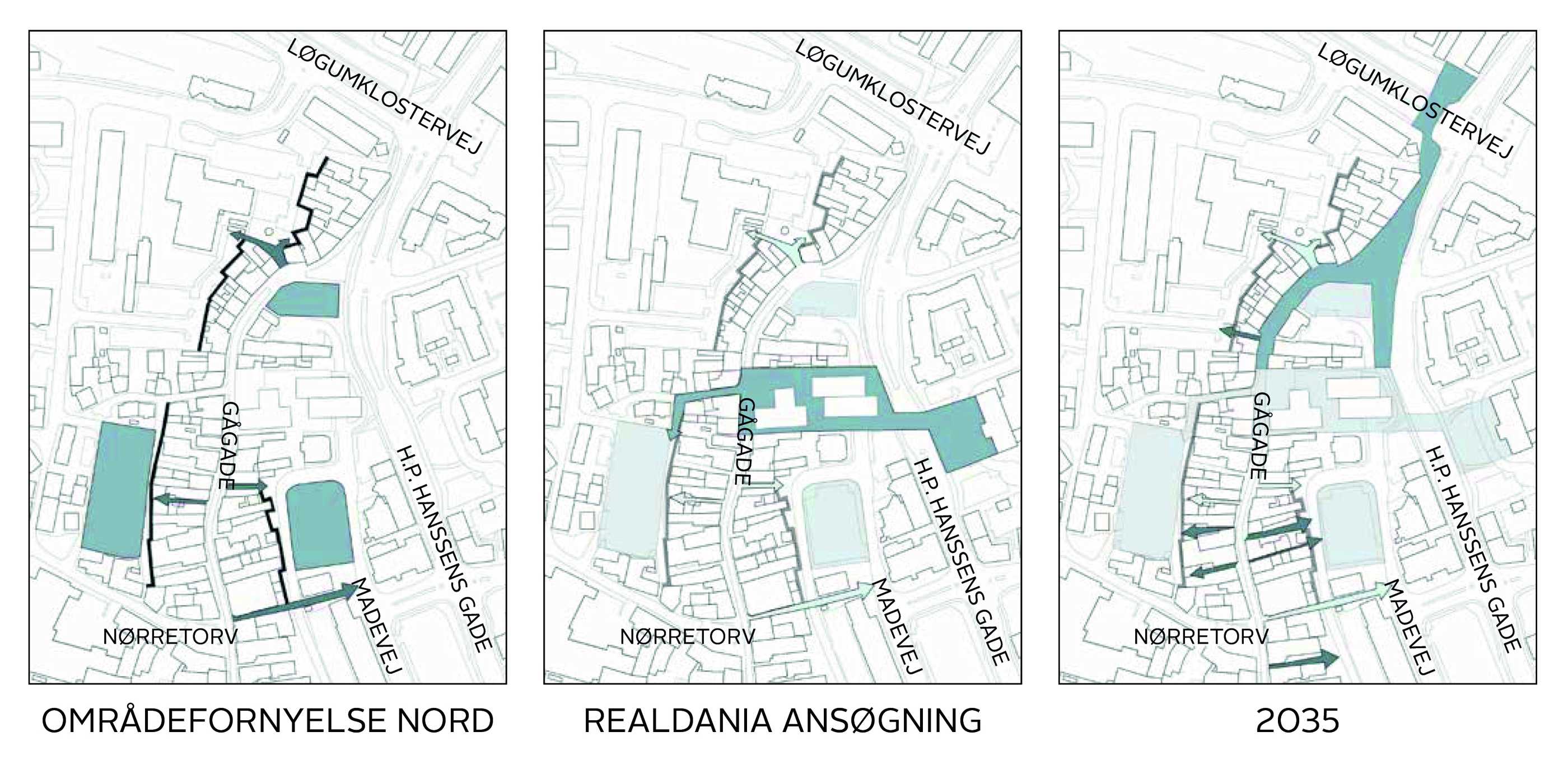 Det er ikke alle delprojekterne i planen der kan gennemføres for de 18 mio. kr. der er reserveret til Områdefornyelse Nord. Udviklingen af området sker derfor i etaper frem mod 2035 og byens 700 års købstads jubilæum.