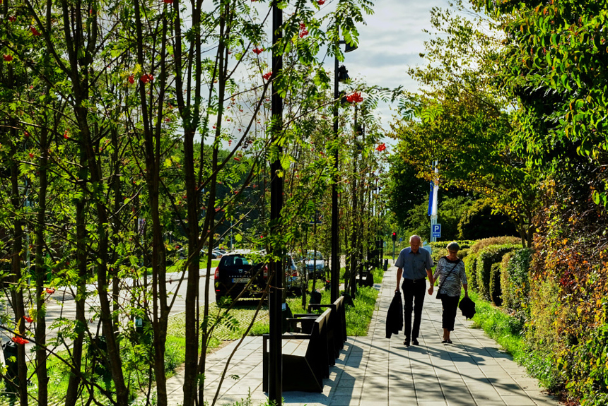 Vestergade efter områdefornyelsen (2018). Foto: Claus Visby